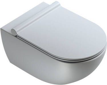 CATALANO Sfera wandcloset zonder spoelrand 54cm mat cement met gratis toiletblokhouder en 8 Duofresh sticks