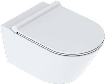 CATALANO Zero wandhangend toilet 55x35cm wit mat + Newflush met gratis toiletblokhouder en 8 Duofresh sticks - Foto 1