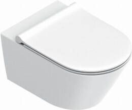 CATALANO Zero wandhangend toilet 55x35cm wit mat + Newflush met gratis toiletblokhouder en 8 Duofresh sticks
