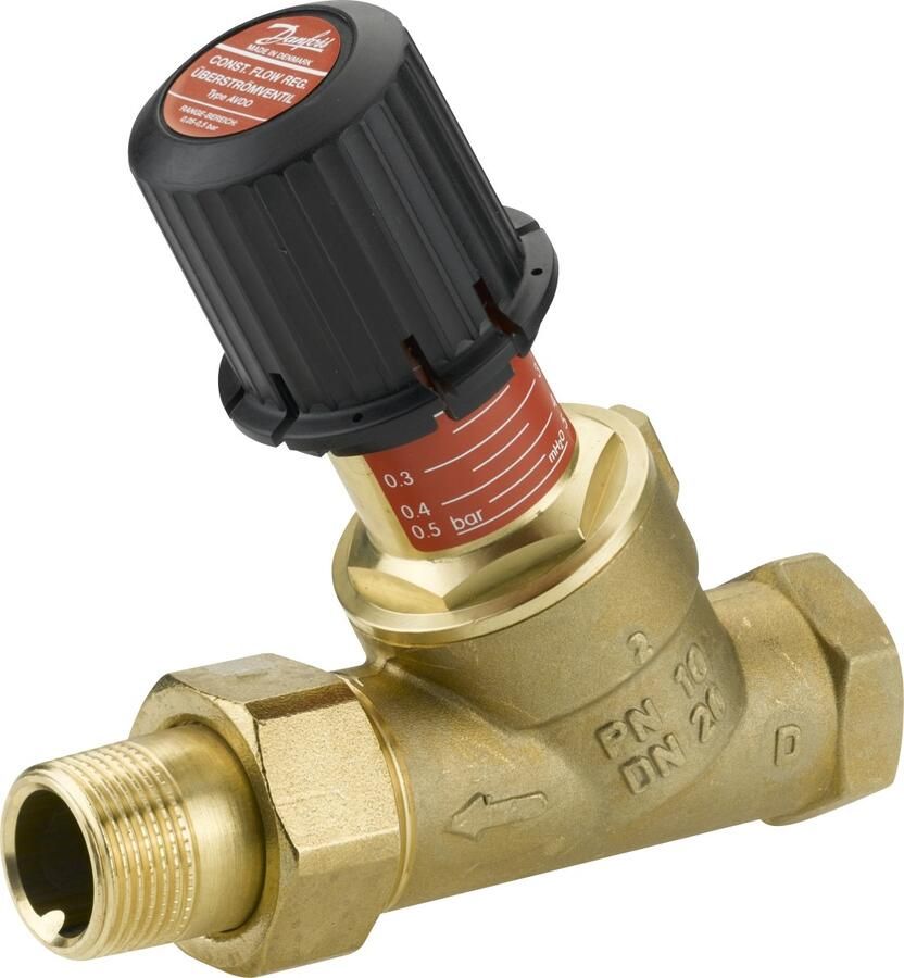 DANFOSS overstort drukverschilregelaar AVDO 1'' recht (binnendraad x buitendraad) 003L6028 - Foto 2