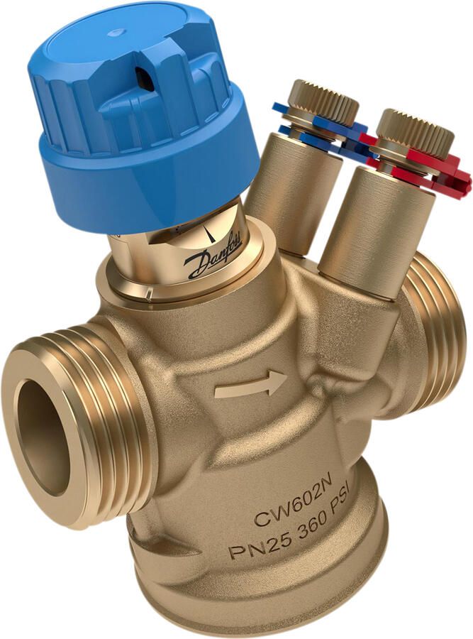 DANFOSS regelafsluiter AB-QM 4.0 DN20 110-1100 l h drukgecompenseerd buitendraad incl. meetnippels 003Z8203