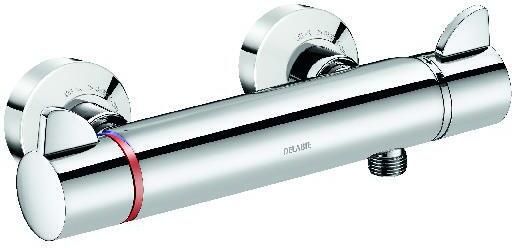 DELABIE Securitherm douchethermostaat met S-koppeling chroom H9741