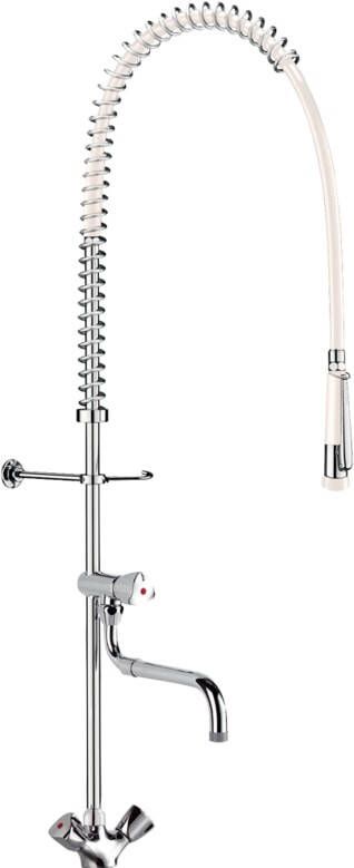 DELABIE ngats voorspoelmengkraan telescopische uitloop L200 290 G66