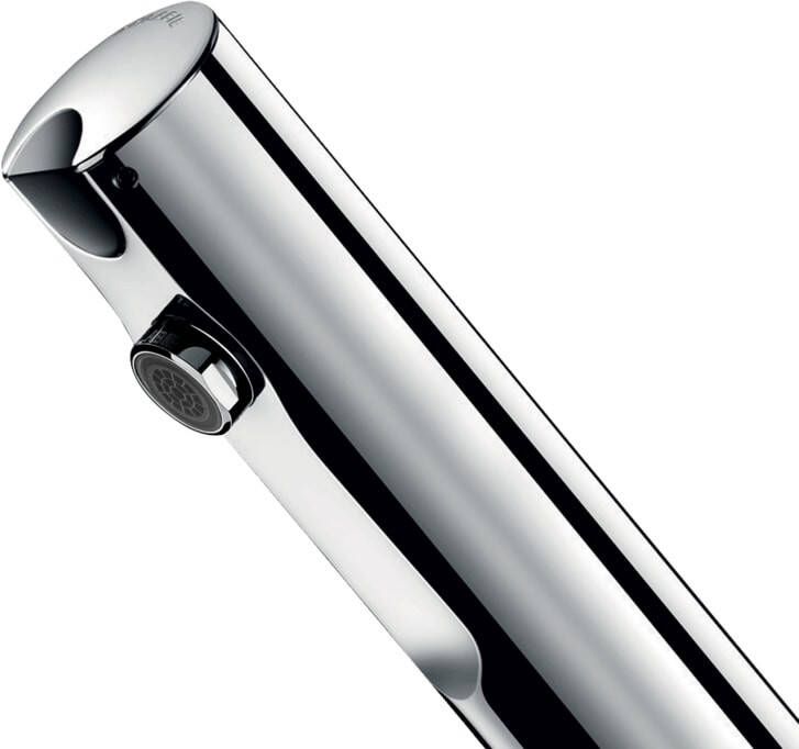 DELABIE Tempomatic 4 elektronische kraan contactloos werkt op batterijen 3 8" uiloop 109mm messing verchroomd