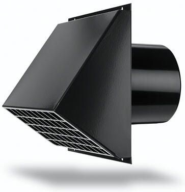 DUCO Flex Muurdoorvoer zwart D180
