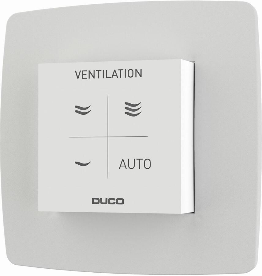 DUCO vocht ruimtesensor met bediening RF W wit 0000-4606