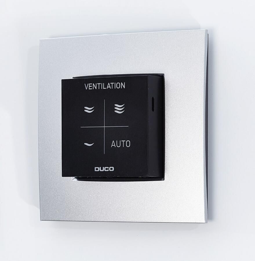 DUCO vocht ruimtesensor met bediening RF W zwart 0000-4605