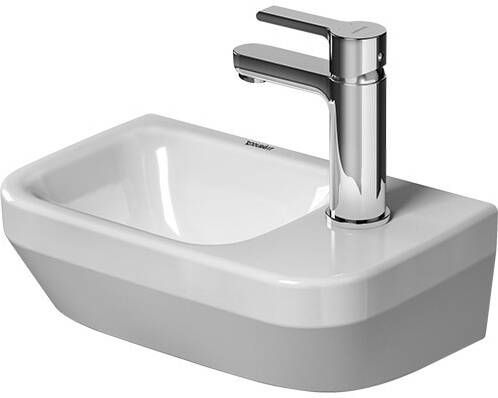 DURAVIT DuraStyle fontein z. overloop m. kraangat rechts 36x22cm wit 0713360000