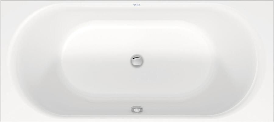 DURAVIT D-Neo kunststof inbouw duobad acryl rechthoekig 180x80x48.5cm z. poten wit 700476000000000
