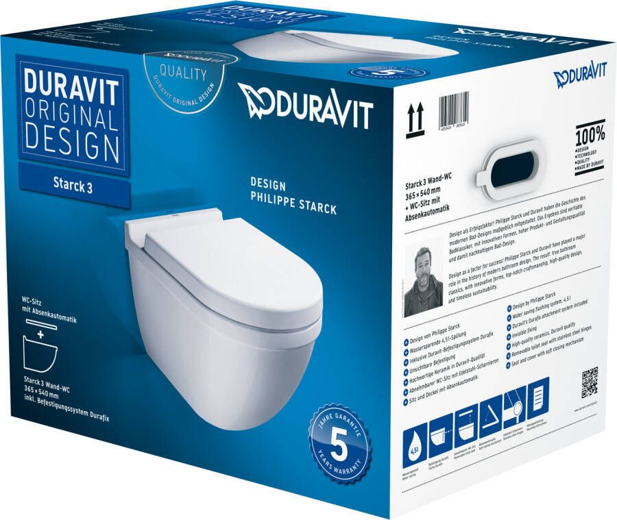 DURAVIT Starck 3 wandclosetpack wit 45270900A1