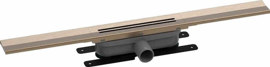 EASYDRAIN Easy Drain R-Line Clean douchegoot 70 cm met Dryphon Brushed Bronze RLCED700BBR - Foto 2