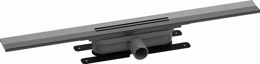 EASYDRAIN Easy Drain R-Line clean color douchegoot 80 cm met Dryphon waterslot brushed black chrome RLCED800BBC - Foto 2