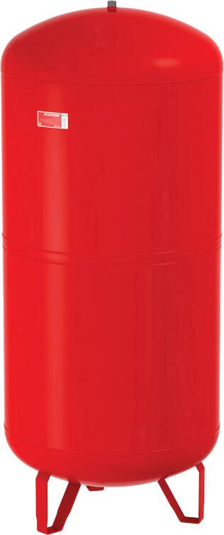 FLAMCO Flexcon expansievat met poten 140l voordruk 0.5bar einddruk 6bar max 70'C continu hxO 950x484mm rood