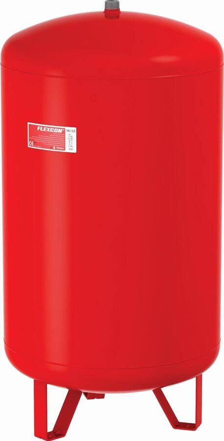 FLAMCO Flexcon membraandrukexpansievat 110ltr 1bar H= 784mm diameter 484mm rood