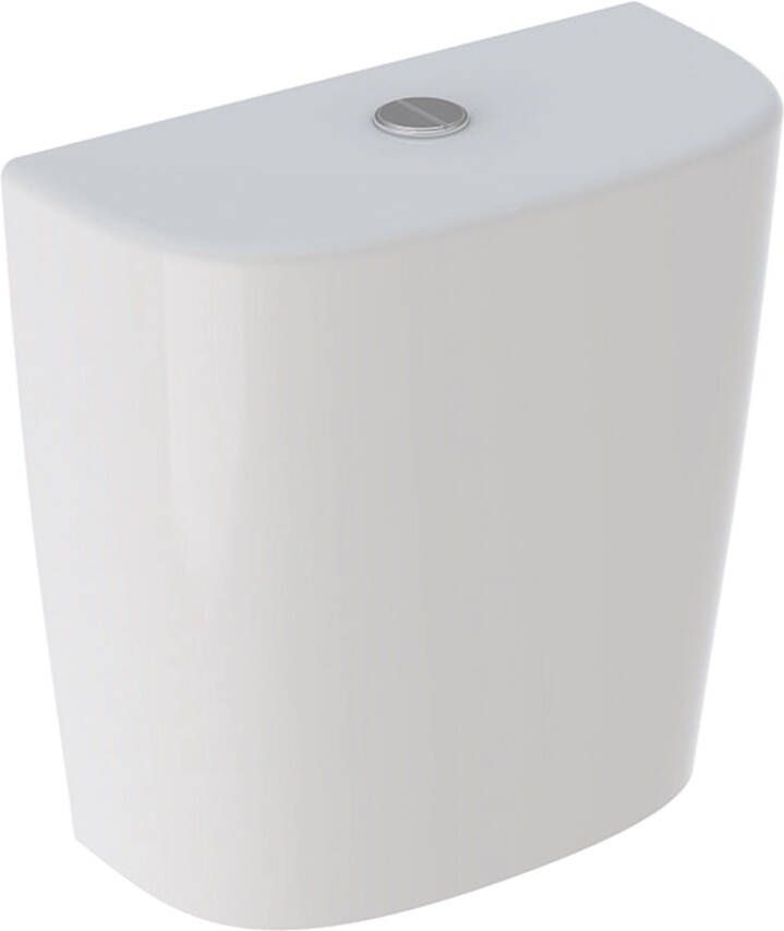 GEBERIT 300 Basic Opbouwspoelreservoir drukknop verhoogd closet met zij-inlaat 370 x 370 x 163mm (HxB) wit S8500197000G