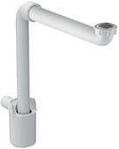 GEBERIT dompelbuissifon voor wastafel 32mm ruimtebesparend afvoer horizontaal wit. Waterslothoogte 50mm materiaal PP - Foto 1
