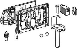 GEBERIT DuoFresh automatisch en stickhouder Sigma12 cm: glanschroom