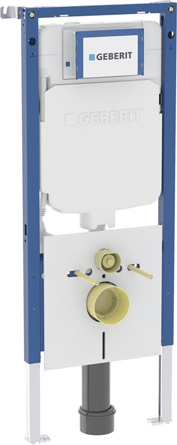 Geberit Duofix UP720 Sigma inbouwreservoir voor wand wc ruimtebesparend 114cm 8cm wandanker en geluidsisolatieset 111.794.00.2