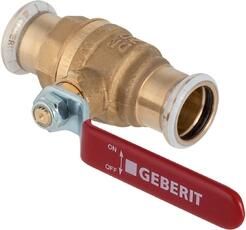 GEBERIT Mapress C-staal opbouw afsluiter messing 54 mm 94928