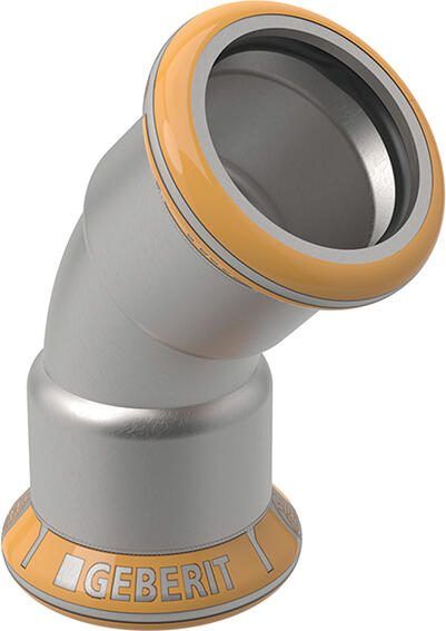 GEBERIT Mapress Therm rvs bocht 45 gr 76 1 mm - Foto 1