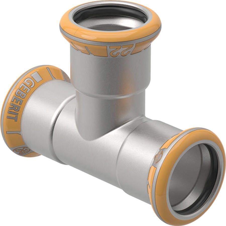 GEBERIT Mapress Therm rvs T-stuk 88 9 mm