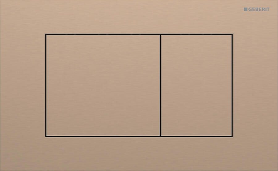 Geberit Sigma 40 bedieningspaneel square roodgoud RVS voor Sigma reservoirs 8cm (UP720) en 12cm (UP320) - Foto 1
