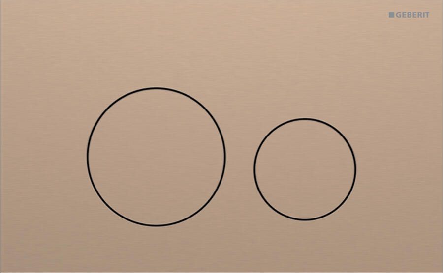 Geberit Sigma 40 bedieningspaneel round roodgoud RVS voor Sigma reservoirs 8cm (UP720) en 12cm (UP320)
