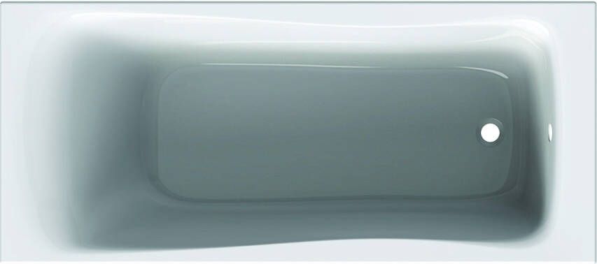 GEBERIT Renova Ligbad halfvrijstaand rechthoekig overloop afvoer voeteinde acryl 1700 x 750 x 450mm (LxBxH) glans wit