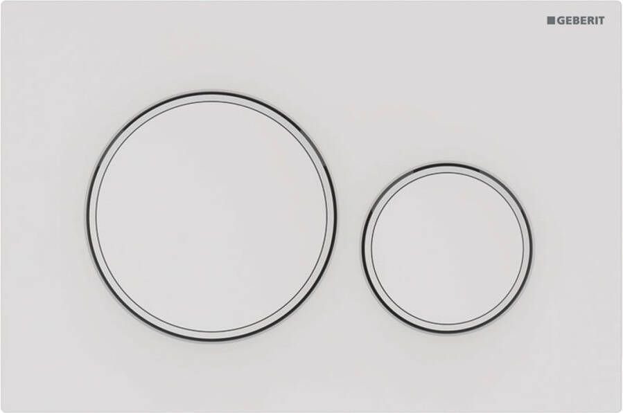 Geberit Tweedekans Sigma 20 bedieningspaneel mat wit voor Sigma reservoirs 8cm (UP720) en 12cm (UP320) 06290