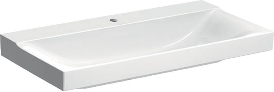 Geberit Xeno2 wastafel 90x48x14cm met kraangat zonder overloop KeraTect wit 500.531.01.1