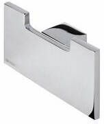 GEESA Modern Art handdoekhaak met 2 haken zamak verchroomd hxdxl 45x25x80mm kleur chroom - Foto 1