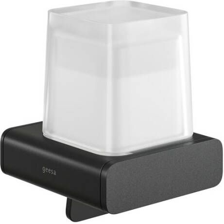 Geesa Shift Collection Zeepdispenser 200 ml Mat Glas 9 6x10 5x13 2 cm Zwart