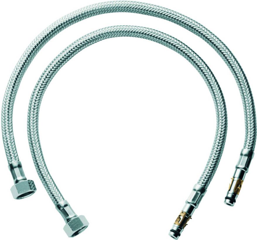 Grohe Toebehoren flexibele aansluitslang 48.4cm set a 2 stuks chroom 45484000