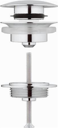 GROHE Afvoergarnituur push-open afneembare kap afsluitbaar chroom - Foto 2