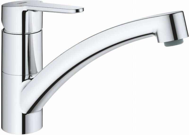 GROHE BauEco keukenmengkraan 231mm uitloop laag draaibaar chroom 31680000