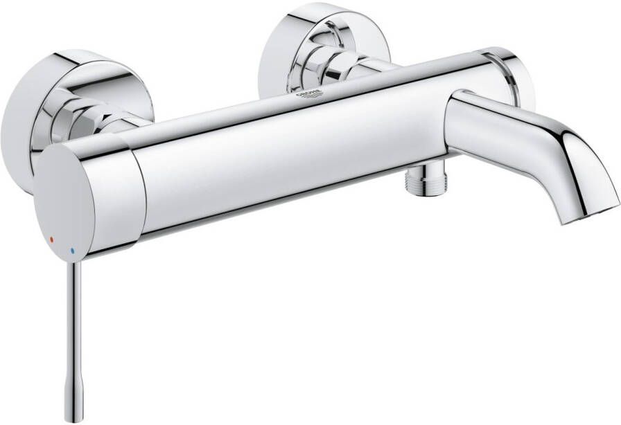 GROHE Essence New Badmengkraan wand tweegreeps 2-gats omstelinrichting 150'15mm hart 193mm uitloop vast chroom
