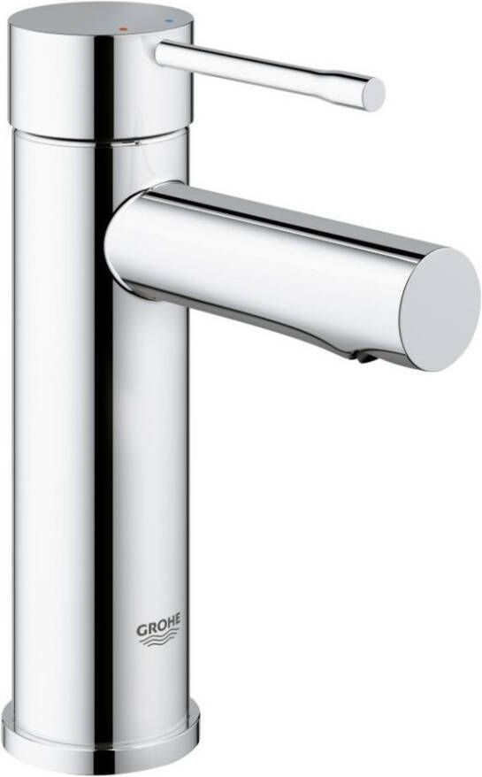 GROHE Essence New Wastafelmengkraan S-size eengreeps 1-gats cartouche keramisch 208mm hoogte glad 94mm uitloop vast chroom
