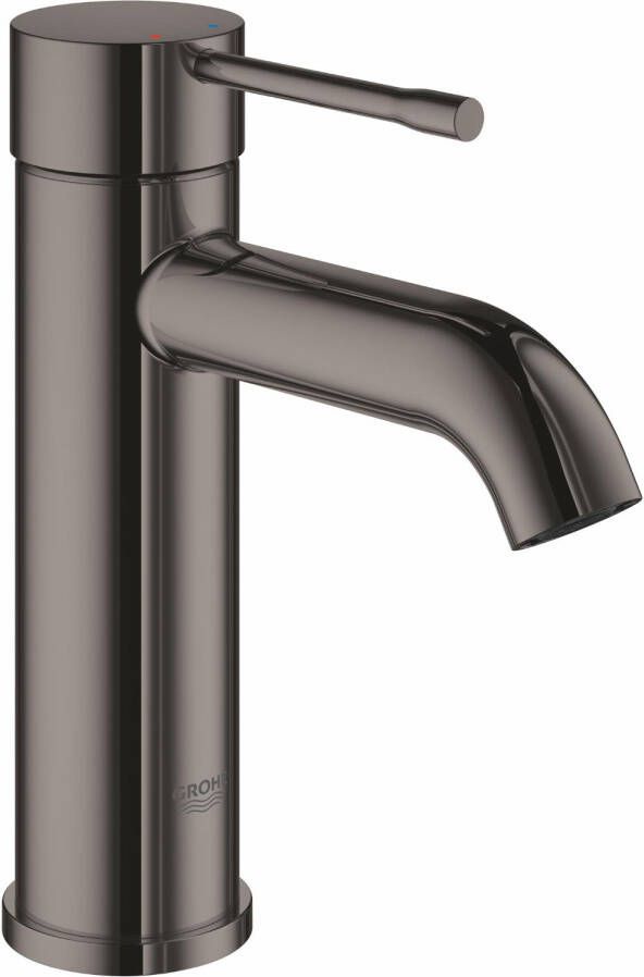 GROHE Essence New Wastafelmengkraan S size eengreeps 1 gats 174mm hoogte glad 116mm uitloop vast hard graphite