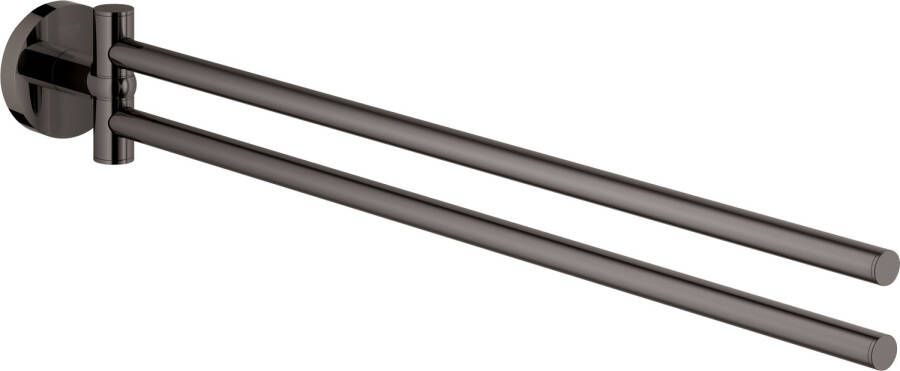 GROHE Essentials handdoekhouder rond wand 2-lids 1-gats 439mm functioneel hard graphite 40371A01