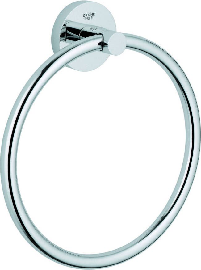 GROHE Essentials handdoekring rond wand 1-gats 180mm diameter chroom 40365001