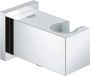 GROHE Euphoria Cube wandaansluitbocht met wanddouche houder buitendraad beveiligd tegen terugstroming chroom - Thumbnail 2