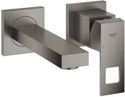 GROHE Eurocube wastafelmengkraan S-size 171mm uitloop vast hard graphite geborsteld 19895AL0