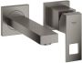 GROHE Eurocube Wastafelmengkraan S size wand eengreeps 2 gats G1 2" 171mm uitloop vast supersteel - Thumbnail 2
