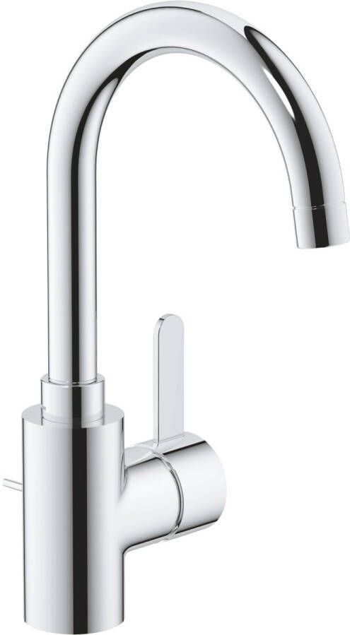 GROHE Eurosmart Cosmopolitan Wastafelmengkraan L-size trekwaste eengreeps 1-gats 301mm hoogte 153mm uitloop draai chroom