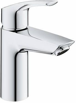 GROHE PROFESSIONAL Grohe Eurosmart S-Size wastafelkraan eengreeps 3 8" met ketting 169mm blad kraangatmontage chroom
