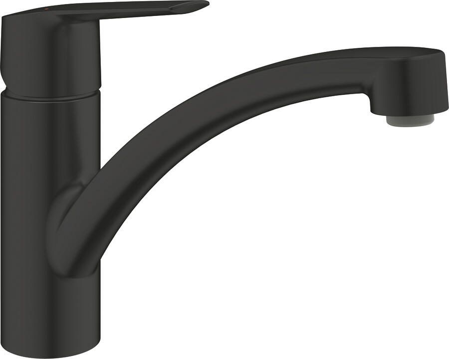 GROHE Start keukenkraan voorsprong 22.7cm mat zwart 324412432