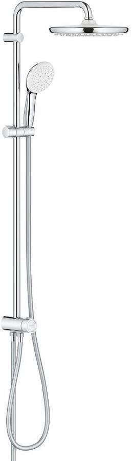 GROHE Tempesta System 250 douchesysteem m. omstelkraan wandmontage hoofdd. 2 straalsoorten handd. 3 straalsoorten chroom 26675001