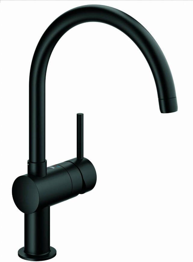 GROHE Minta keukenkraan m. draaibare C-uitloop zwart 32917KS0