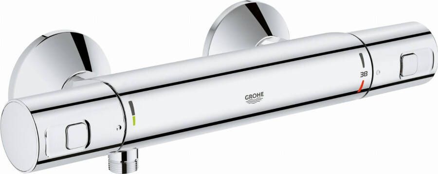 GROHE Precision Start Douchethermostaat wand tweegreeps 2-gats 150mm hart met koppelingen chroom