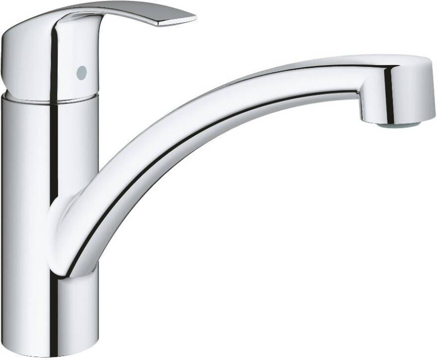 GROHE PROFESSIONAL Grohe Eurosmart keukenmengkraan met lage uitloop eengreep blad kraangat 3 8" chroom